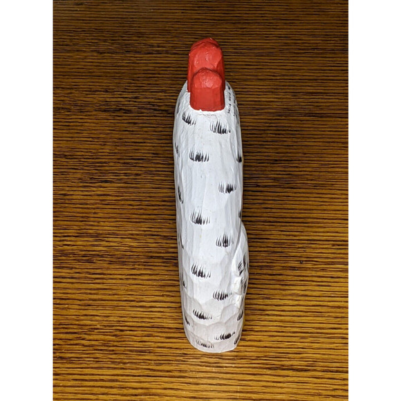 James Haddon Carved Wood Rooster Chicken Shelf Sitter Handpainted 8 x 6" - Picture 3 of 6
